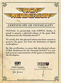 Rick Henderson: Extra Edition - Nintendo Switch