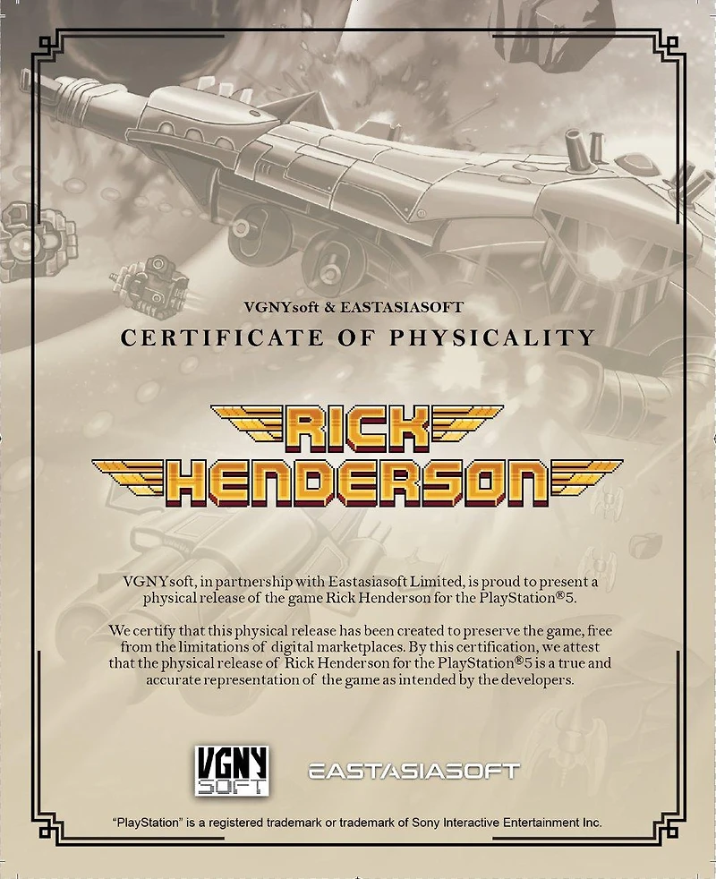 Rick Henderson - PlayStation 5