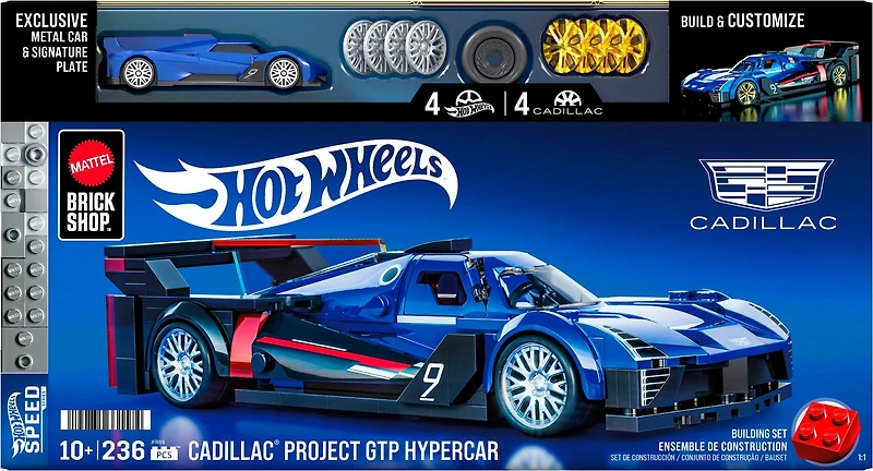 Mattel Brick Shop Hot Wheels Cadillac Project GTP Hypercar