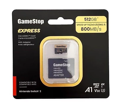 MicroSD Express Card - 512GB for Nintendo Switch 2 (Styles May Vary)