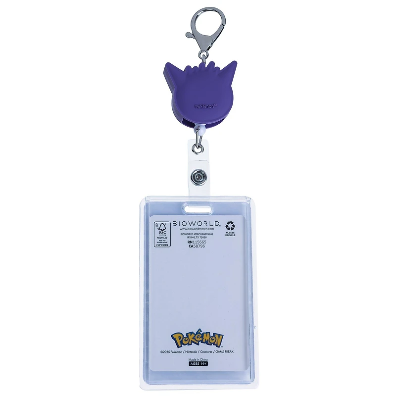 Pokemon Gengar Retractable Lanyard
