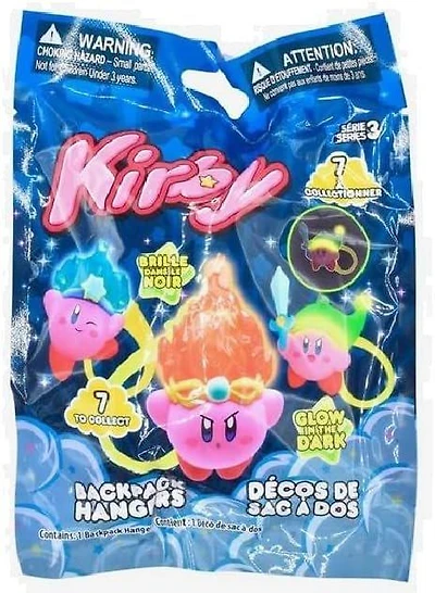 Kirby Glow in the Dark Backpack Hangers Series 3 Blind Bag (Styles May Vary)
