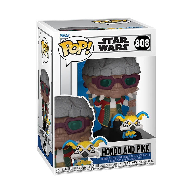 Funko POP! and Buddy: Star Wars: The Clone Wars Hondo and Pikk Vinyl Bobblehead Figure Set