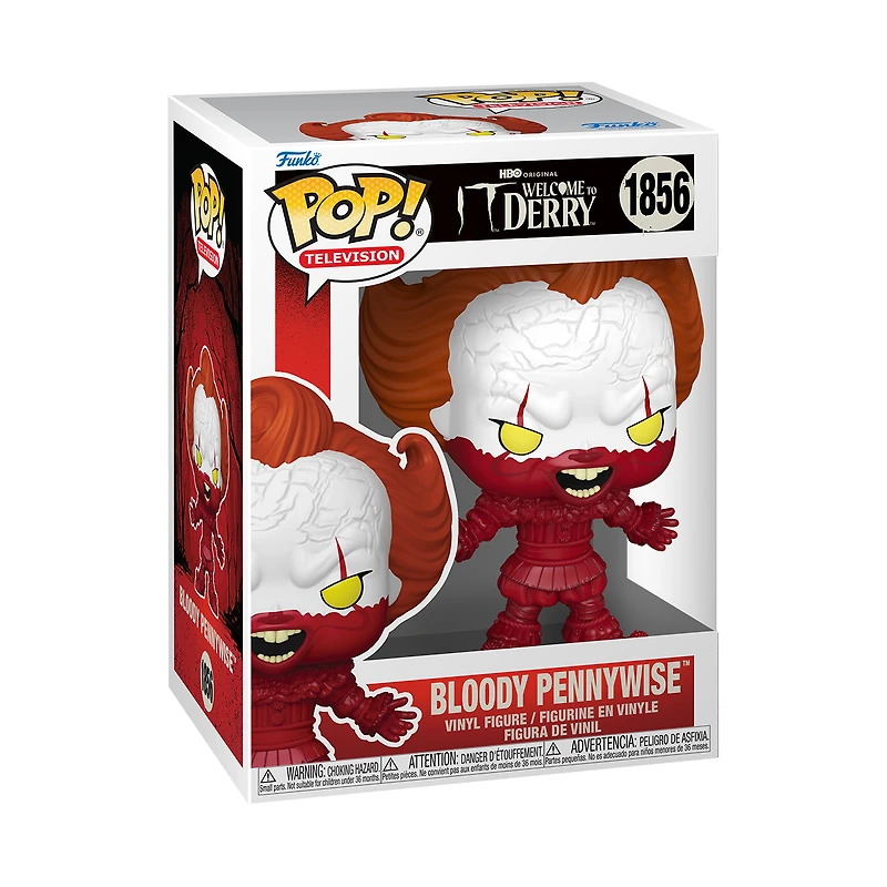 Funko POP! Television: IT: Welcome To Derry Bloody Pennywise 4.9-in Vinyl Figure