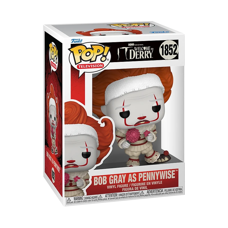 Funko POP! Television: IT: Welcome To Derry Bob Gray as Pennywise 5.1-in Vinyl Figure