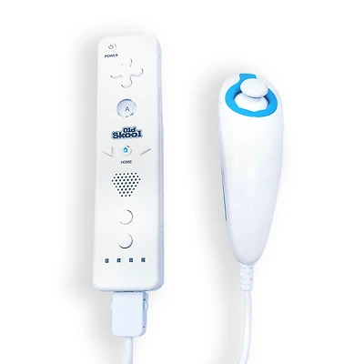 Old Skool Wii Remote and Nunchuck Controller Combo for Wii and Wii U