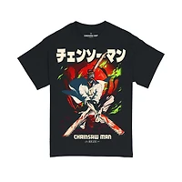 Chainsaw Man Reze Cover Unisex Short Sleeve T-Shirt - Black GameStop Exclusive