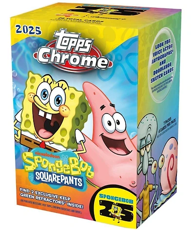 2025 Topps Chrome SpongeBob SquarePants 25th Anniversary Value Box