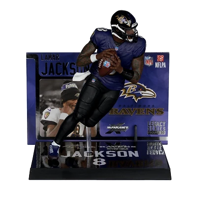 McFarlane Toys SportsPicks NFL Series Baltimore Ravens Lamar Jackson (Alternate Jersey) 7-in Figure