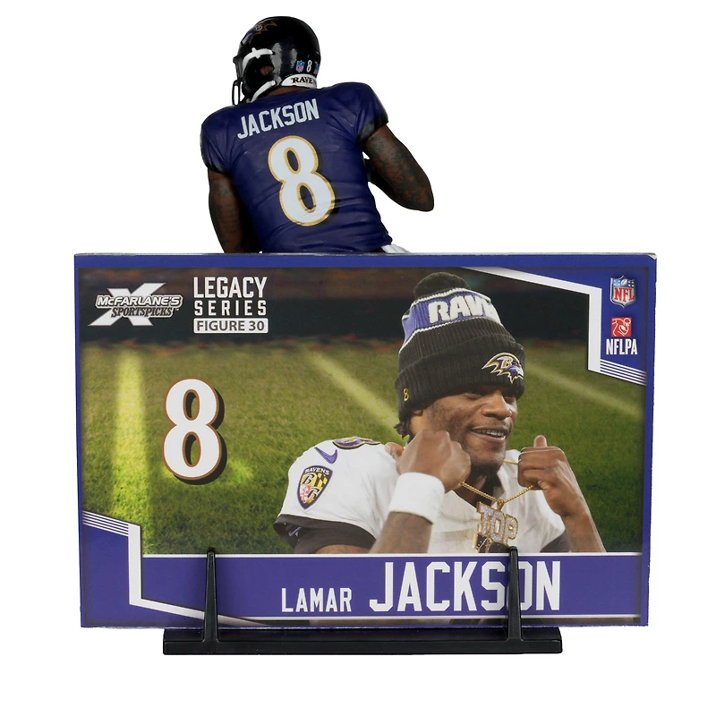 McFarlane Toys SportsPicks NFL Series Baltimore Ravens Lamar Jackson (Alternate Jersey) 7-in Figure