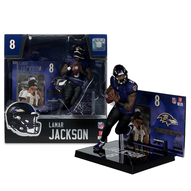 McFarlane Toys SportsPicks NFL Series Baltimore Ravens Lamar Jackson (Alternate Jersey) 7-in Figure