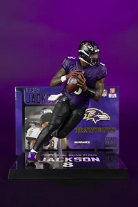 McFarlane Toys SportsPicks NFL Series Baltimore Ravens Lamar Jackson (Alternate Jersey) 7-in Figure