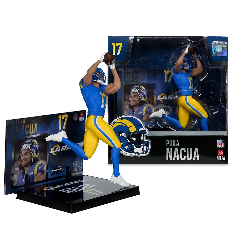 McFarlane Toys SportsPicks NFL Series Los Angeles Rams Puka Nacua 7-in Figure