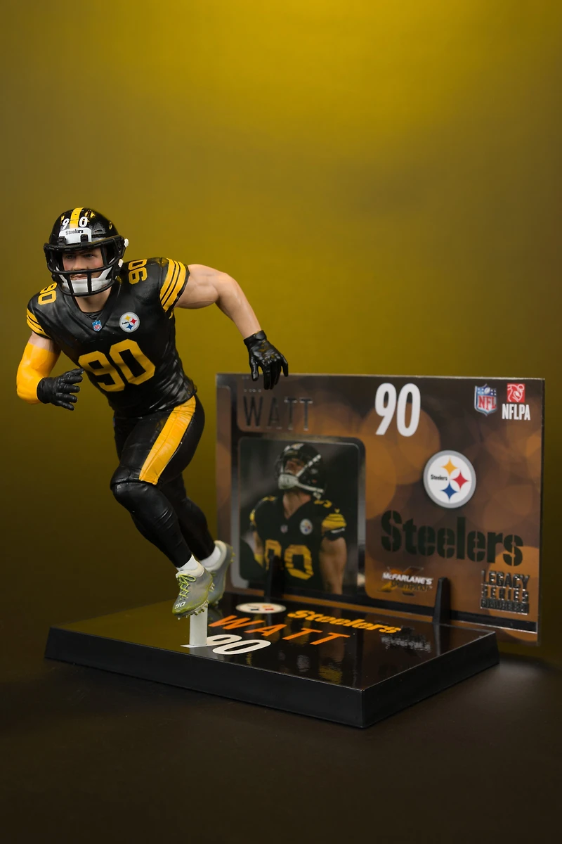 McFarlane Toys SportsPicks NFL Series Pittsburgh Steelers T.J. Watt 7-in Figure