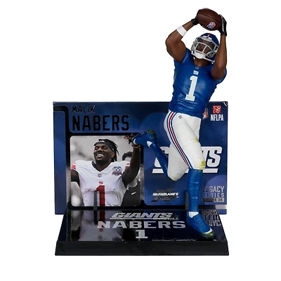 McFarlane Toys SportsPicks NFL Series New York Giants Malik Nabers 7-in Figure