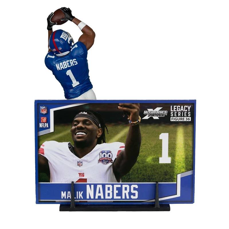 McFarlane Toys SportsPicks NFL Series New York Giants Malik Nabers 7-in Figure