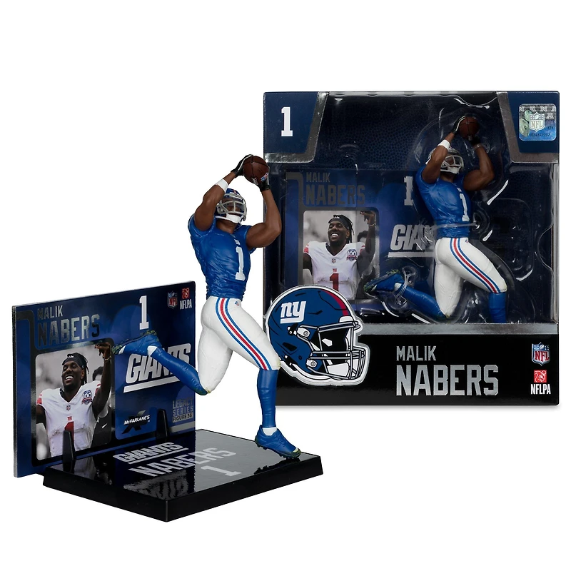 McFarlane Toys SportsPicks NFL Series New York Giants Malik Nabers 7-in Figure