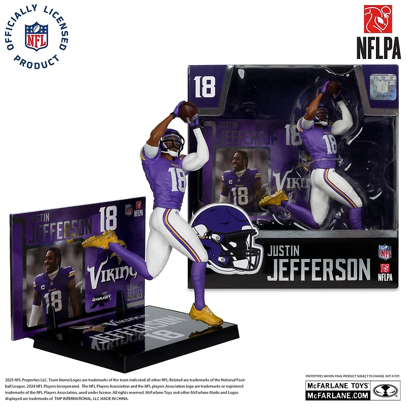 McFarlane Toys SportsPicks NFL Series Minnesota Vikings Justin Jefferson 7-in Figure
