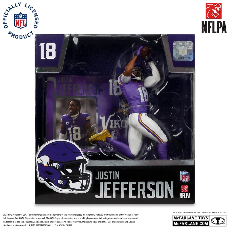 McFarlane Toys SportsPicks NFL Series Minnesota Vikings Justin Jefferson 7-in Figure