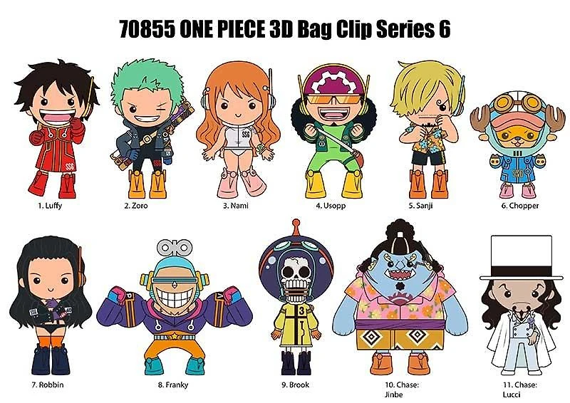 One Piece 3D Foam Bag Clip Blind Bag Series 6 (Styles May Vary)