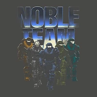 HALO Noble Team Oversize Vintage Group Art on Charcoal Unisex T-Shirt GameStop Exclusive