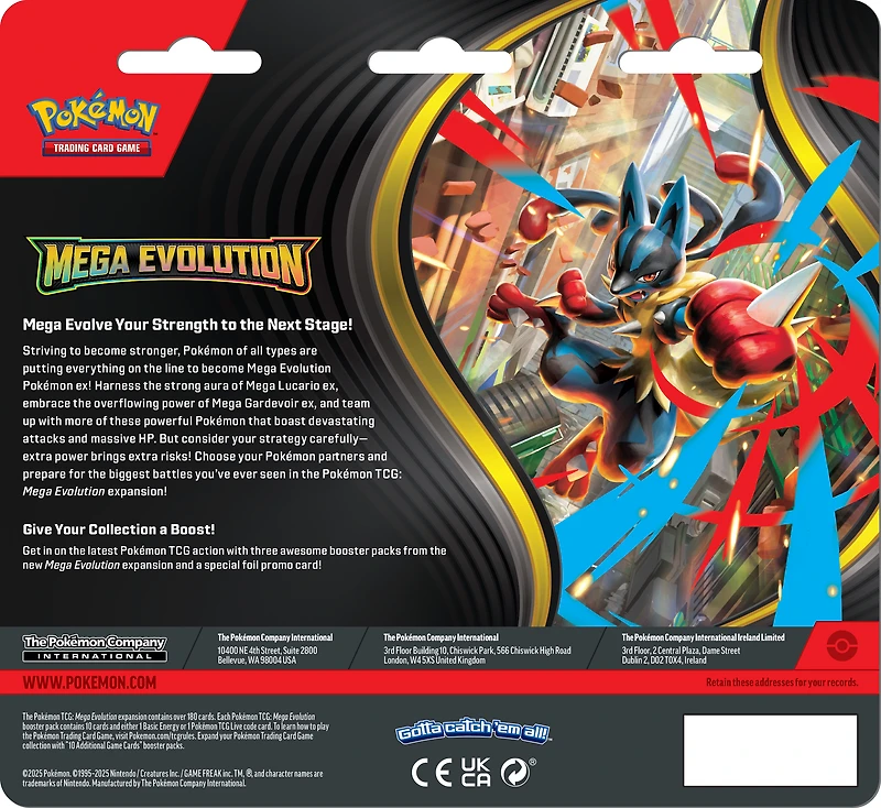 Pokemon Trading Card Game: Mega Evolution Three Booster Blister Pack