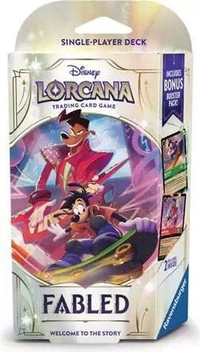 Disney Lorcana: Fabled Chapter 9 Single Player Deck - Emerald, Ruby Max Goof and Powerline