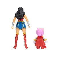 Jakks Pacific DC Comics x Sonic The Hedgehog Amy and Wonder Woman Figure Set 2-Pack