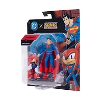 Jakks Pacific DC Comics x Sonic the Hedgehog Knuckles and Superman Action Figure 2-Pack
