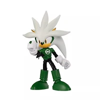 Jakks Pacific DC Comics x Sonic the Hedgehog Silver as Green Lantern 5-in Action Figure