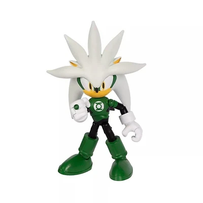 Jakks Pacific DC Comics x Sonic the Hedgehog Silver as Green Lantern 5-in Action Figure