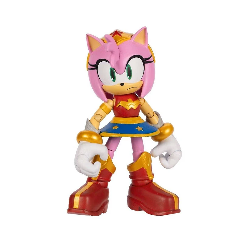 Jakks Pacific DC Comics x Sonic the Hedgehog Amy as Wonder Woman 5-in Action Figure