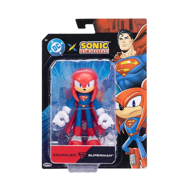 Jakks Pacific DC Comics x Sonic the Hedgehog Knuckles as Superman 5-in Action Figure