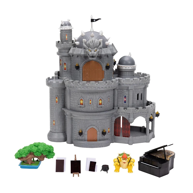 Jakks Pacific The Super Mario Galaxy Movie Bowser Castle Deluxe 12-in Playset