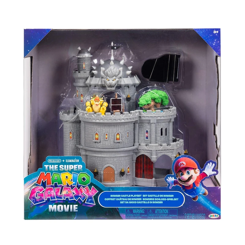 Jakks Pacific The Super Mario Galaxy Movie Bowser Castle Deluxe 12-in Playset