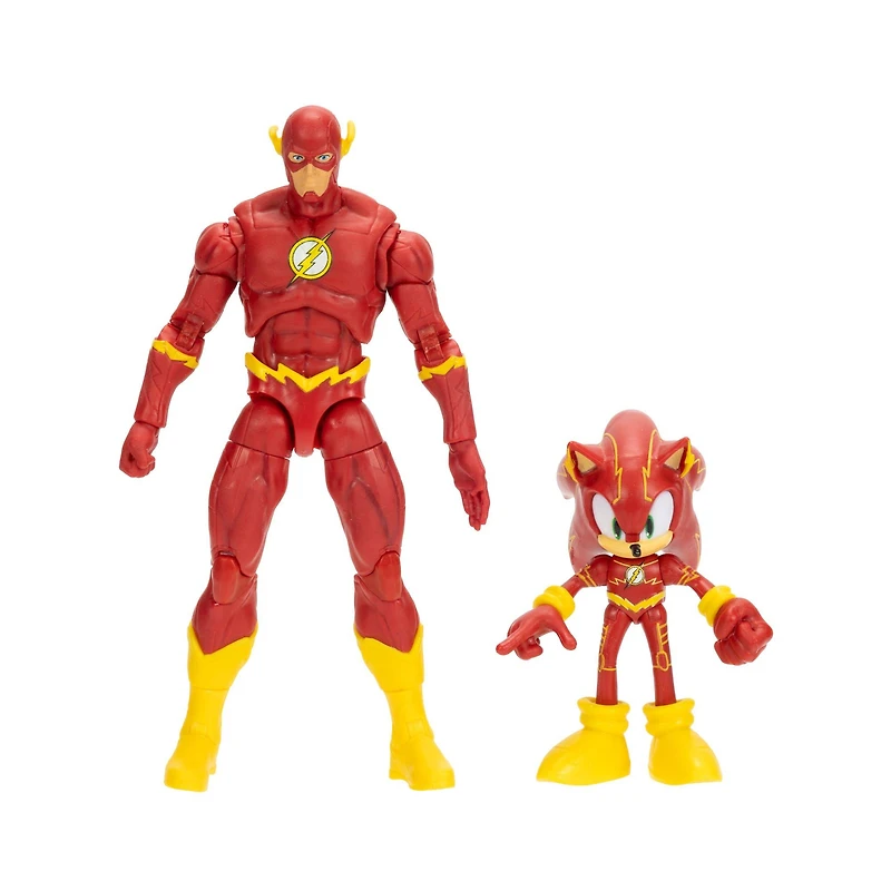 Jakks Pacific DC x Sonic The Hedgehog Sonic and The Flash Figure Set 2-Pack