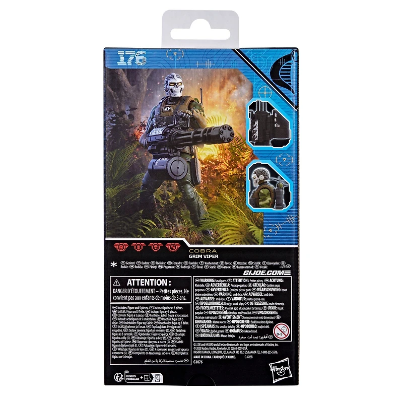 Hasbro G.I. Joe Classified Series Grim Viper 6-in Action Figure