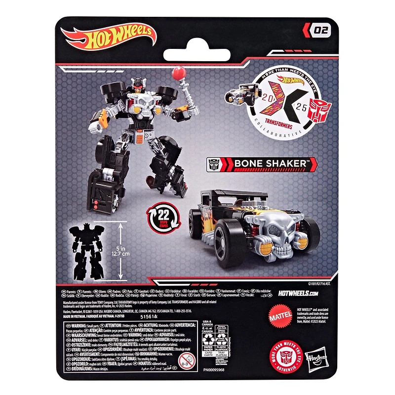 Hasbro Transformers  Deluxe Class Hot Wheels x Transformers one Shakera 5-In Action Figure
