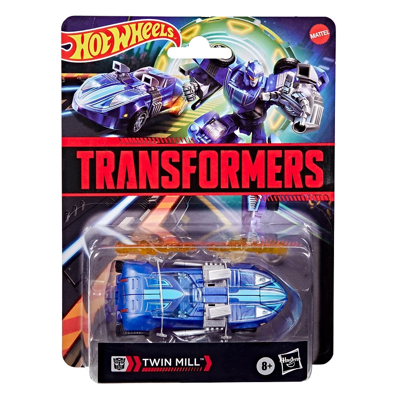 Hasbro Transformers  Deluxe Class Hot Wheels x Transformers Twin Milla 5-In Action Figure