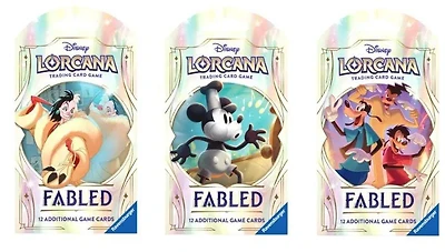 Disney Lorcana: Fabled Chapter 9 Booster Pack (Styles May Vary)