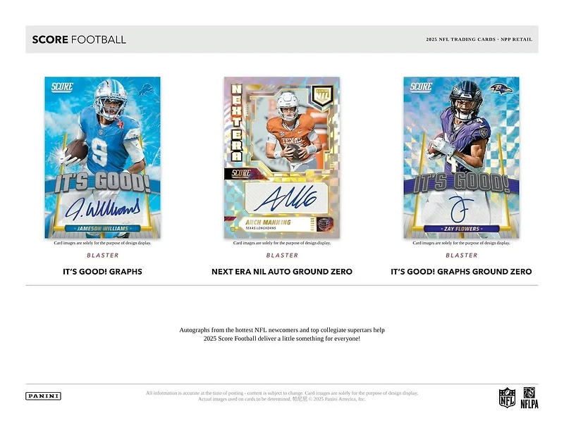2025 Panini Score NFL Retail Pack