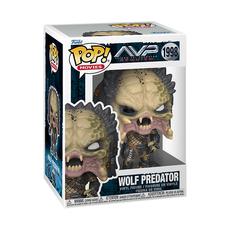 Funko POP! Movies: Predator Wolf Predator (or Chase) 4.3-in Vinyl Figure