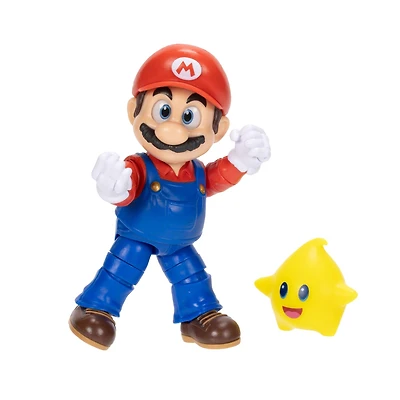Jakks Pacific The Super Mario Galaxy Movie Series Mario 5-in Figure with Luma Star Accessory