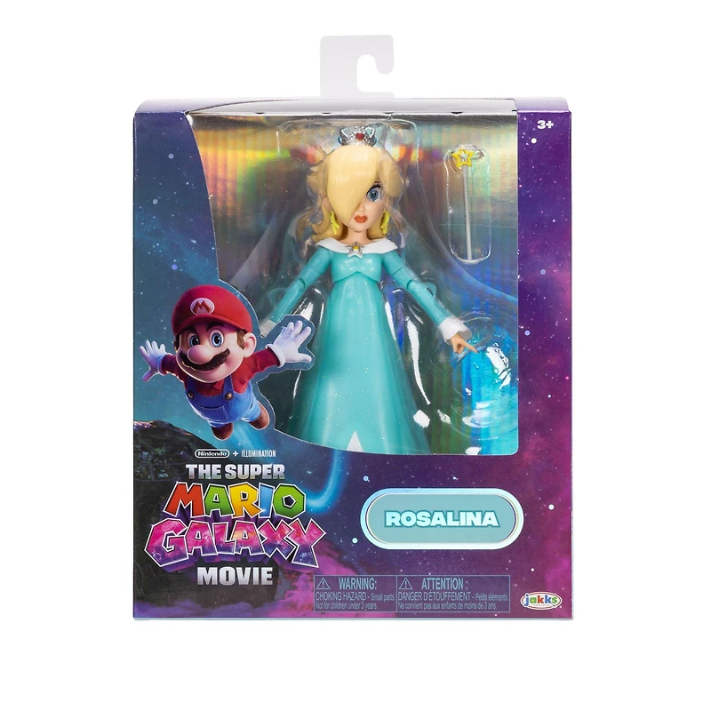 Jakks Pacific The Super Mario Galaxy Movie Series Rosalina 5-in Figure with Wand