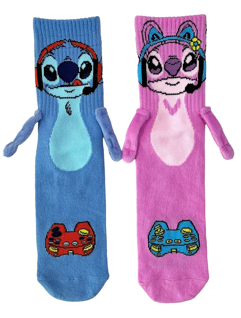 Disney Lilo and Stitch - Stitch and Angel Magnetic Crew Socks GameStop Exclusive