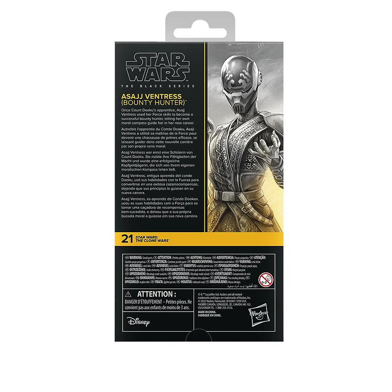 Hasbro Star Wars: The Vintage Collection Asajj Ventress Bounty Hunter (The Clone Wars) 6-in Action Figure