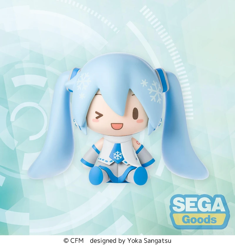 Fuwa Petit Hatsune Miku Series Chibi Snow Miku 3.1-in Figure