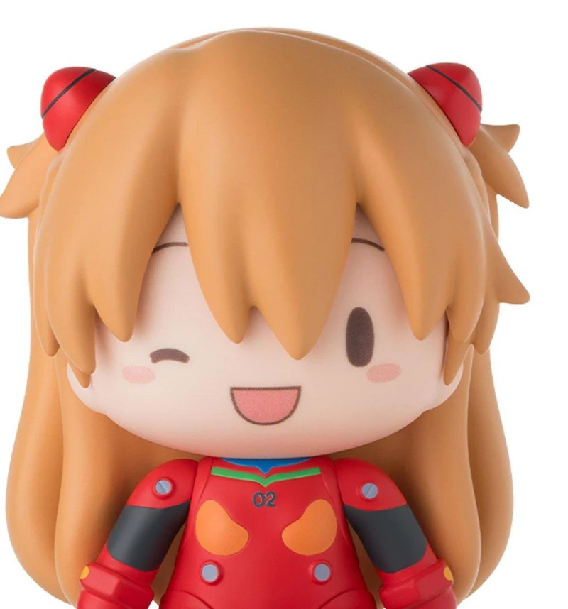 SEGA Evangelion FuwaPuchi Deformed Asuka Plugsuit 3.15-in Figure