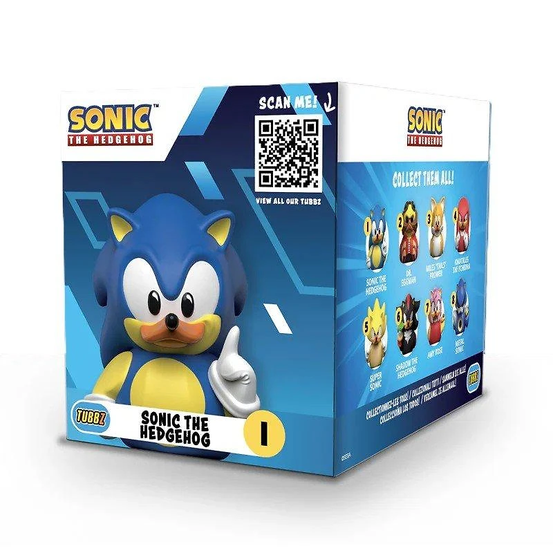 Tubbz Sonic the Hedgehog Sonic 3.54-in Collectible Rubber Duck