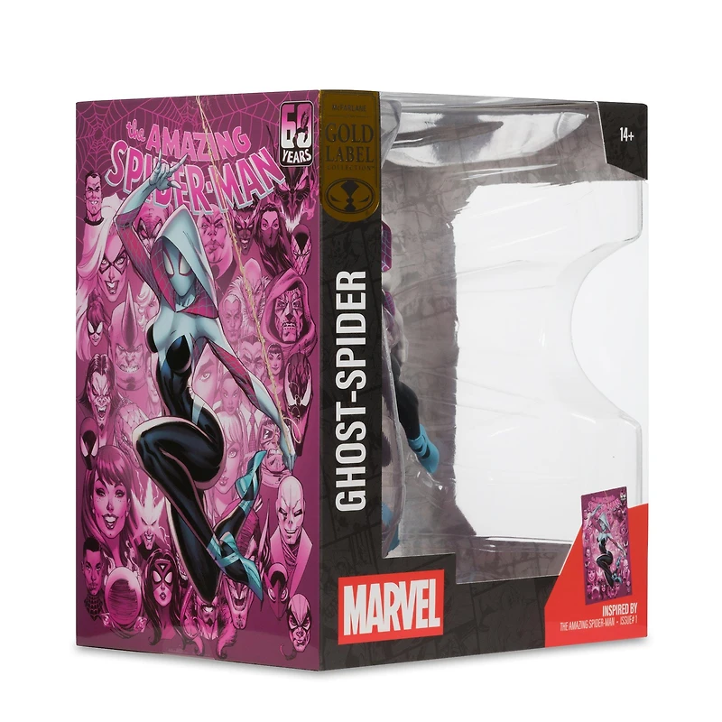 McFarlane Toys Gold Label Collection Marvel The Amazing Spider-Man Ghost-Spider (Issue 1) 1:10th Figure